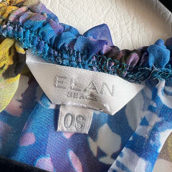 Elan Beach Top Cover Up Sheer Bell Sleeve One Size Boho Beach Vacations - Picture 4 of 7